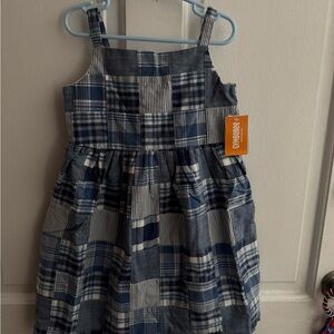 Gymboree Blue and White Sleeveless Sundress